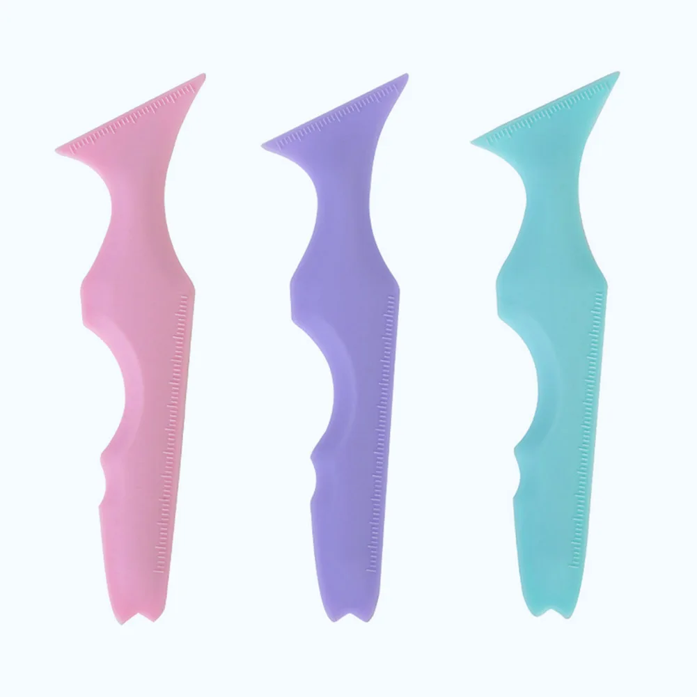 อายไลเนอร์ลายฉลุปีกซิลิโคนอายไลเนอร์ลายฉลุเครื่องมือมัลติฟังก์ชั่นแอพพลิเคเตอร์แบบใช้ซ้ำได้เครื่องมือแต่งหน้าสำหรับผู้เริ่มต้น