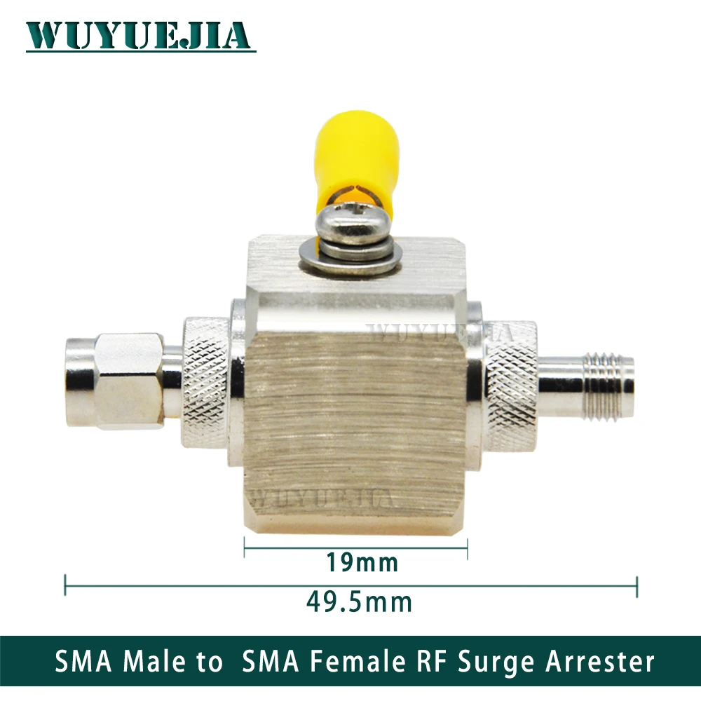 SMA Type RF Coaxial Lightning Arrester Surge Protector SMA Male to SMA Female DC-6GHz GSM LTE Wireless LAN WiFi Antenna 50 Ohm