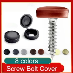 10/100pc Practical Screw Bolt Cover Cap Plastic Self-Tapping Screw Decorative Cover Nut Bolt Protective Cover Furniture Hardware