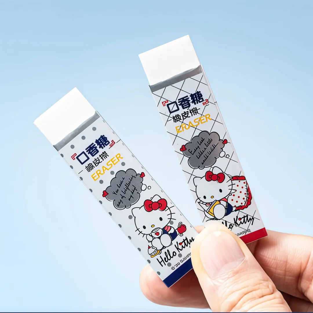 Hello Kitty Chewing Gum‑Shaped Eraser Excellent Clean Erasing No Debris  Not Easy to Break  Cartoon Stationery for Kids Students