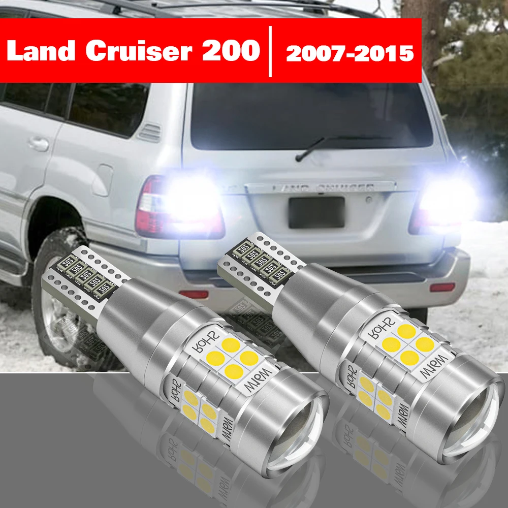 For Toyota Land Cruiser 200 2007-2015 Accessories 2pcs LED Reverse Light Backup Lamp 2008 2009 2010 2011 2012 2013 2014