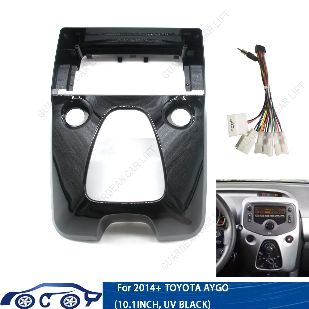

10.1Inch Car Radio Fascias For Citroen C1 Peugeot 108 Toyota Aygo 2014-2021 Android Stereo Frame Player 2 Din Head Unit Panel