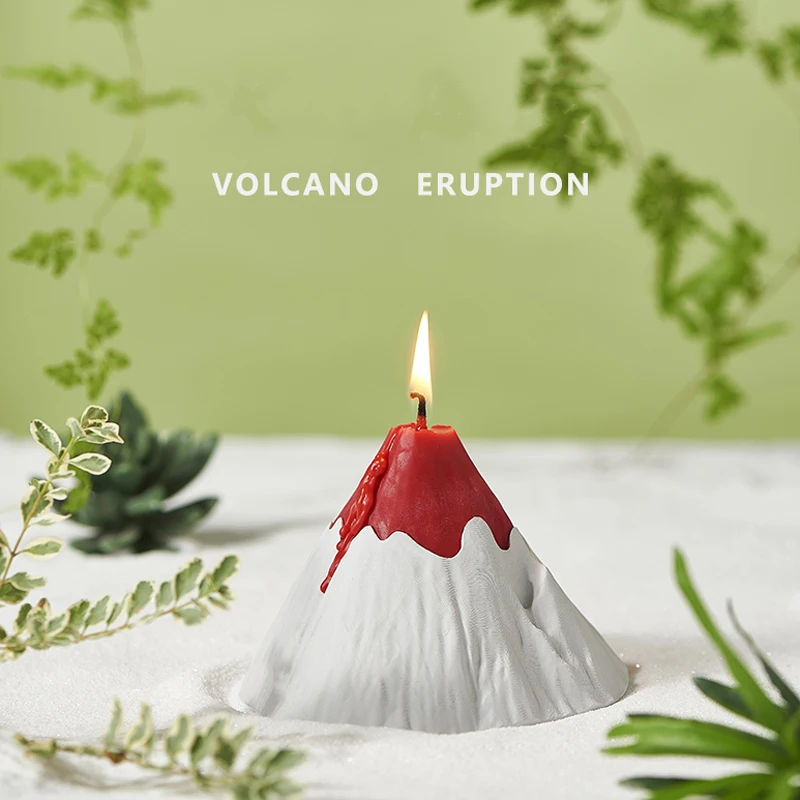 Volcanic Eruption Scented Candles Handmade Plaster Diffuser Stone Candle Holder Fragrance Ornaments Gift Home Desktop Decoration