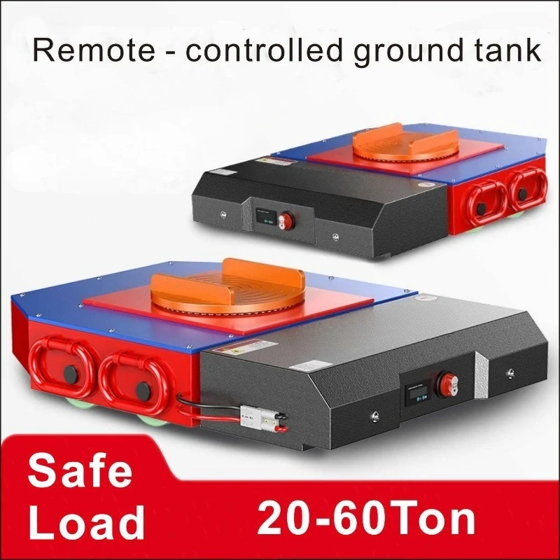 Electric Steel Roller Cargo Trolley Material Handling Truck Machine with Remote Controller