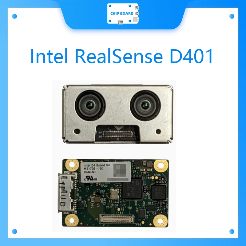 Intel RealSense D401 high-precision short-range depth camera module associated with D405