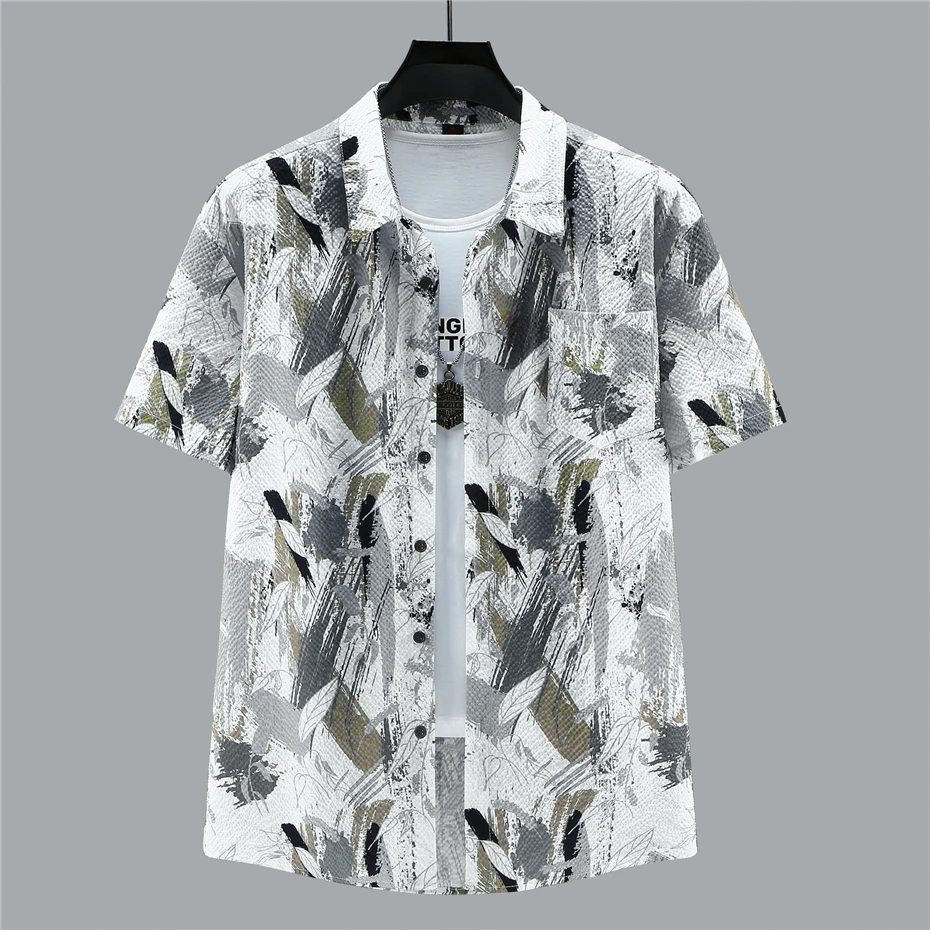 Summer Beach Sets Men Hip Hop Shirts Shorts Plus Size 10XL 11XL Hawaiian Suits Male Streetwear Sets Big Size 11XL 10XL