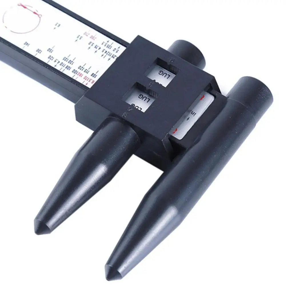 Wheel Rim Bolt Pattern Sliding PCD Measuring Tool Gauge 8 Ruler Hub Holes Measurement Ruler Lugs Tool Pitch PCD P6L7