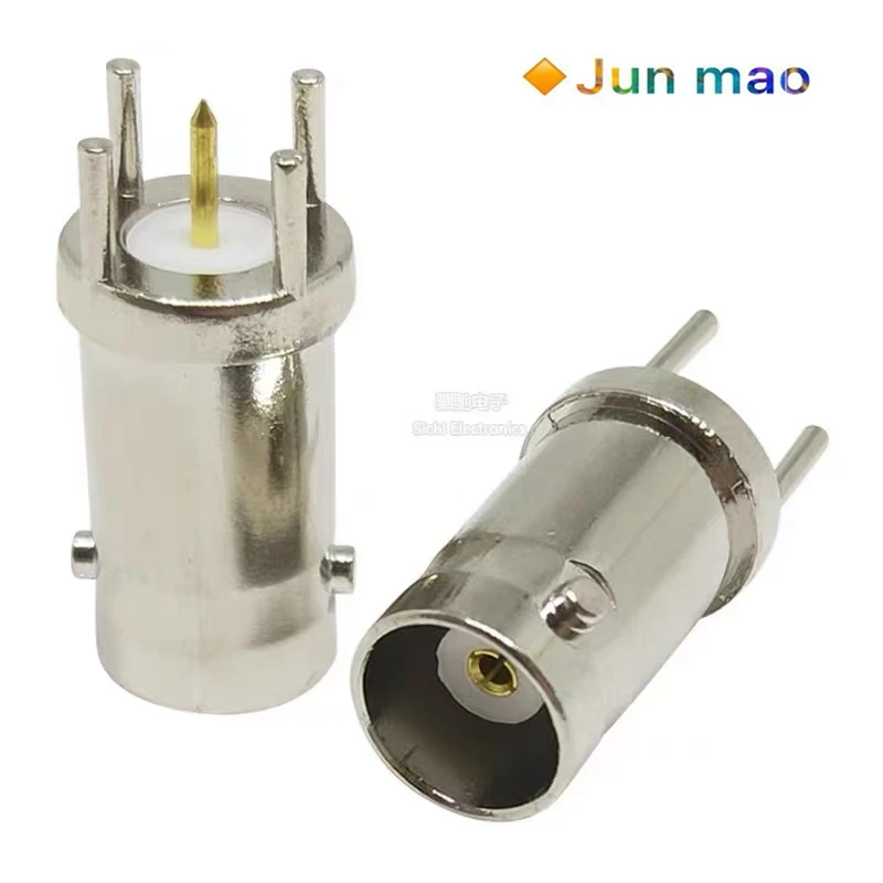 5pcs BNC-KE video BNC socket 180 degree straight insertion 5-pin socket Q9 socket BNC solder board PCB board socket