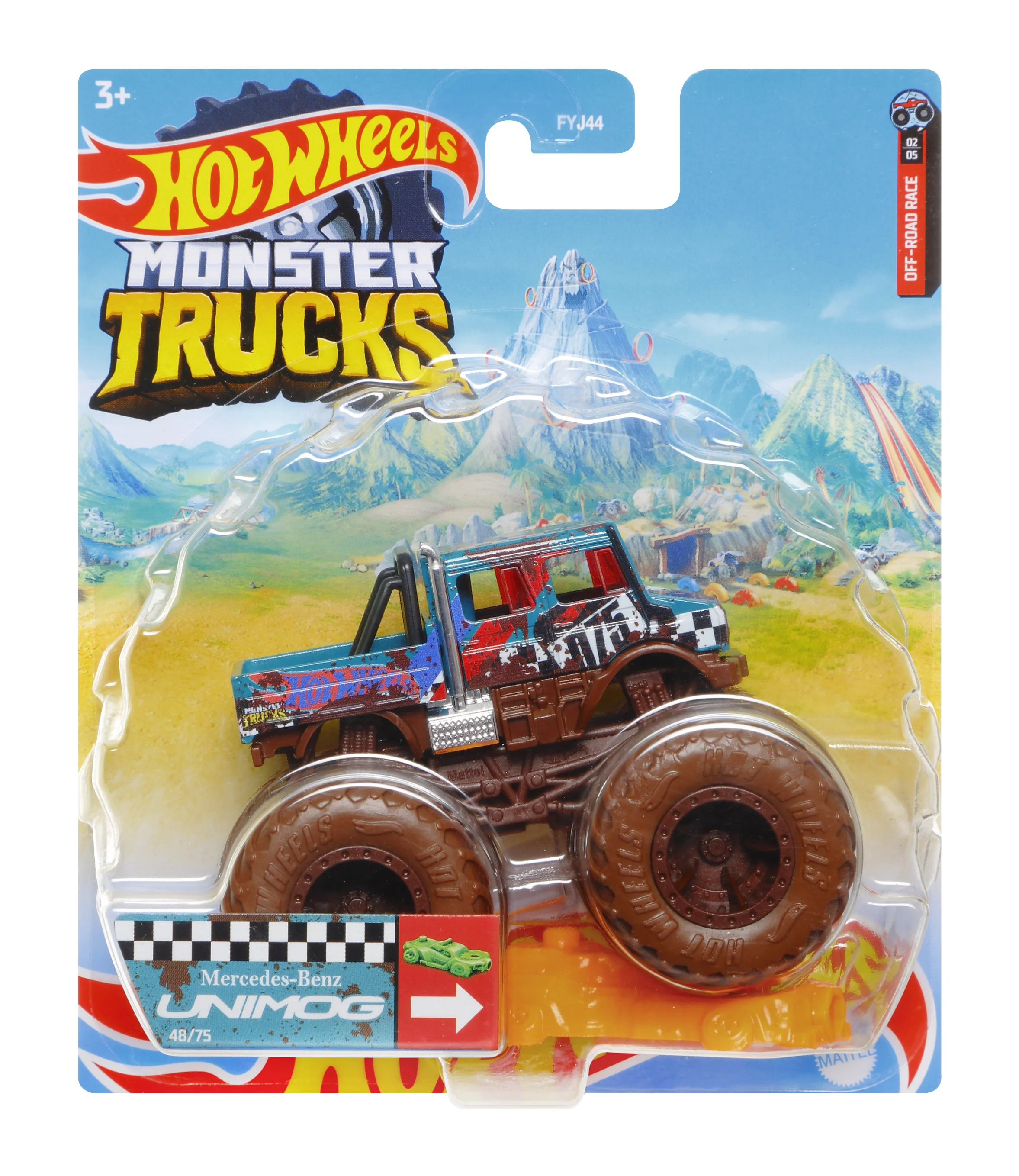 2025 Hot Wheels Monster Trucks Fyj44 Hw Tiger Shark Bigfoot Poppy 1/64 Scale Die-Cast Model Car Toy For Boys Birthday Gift - view 5