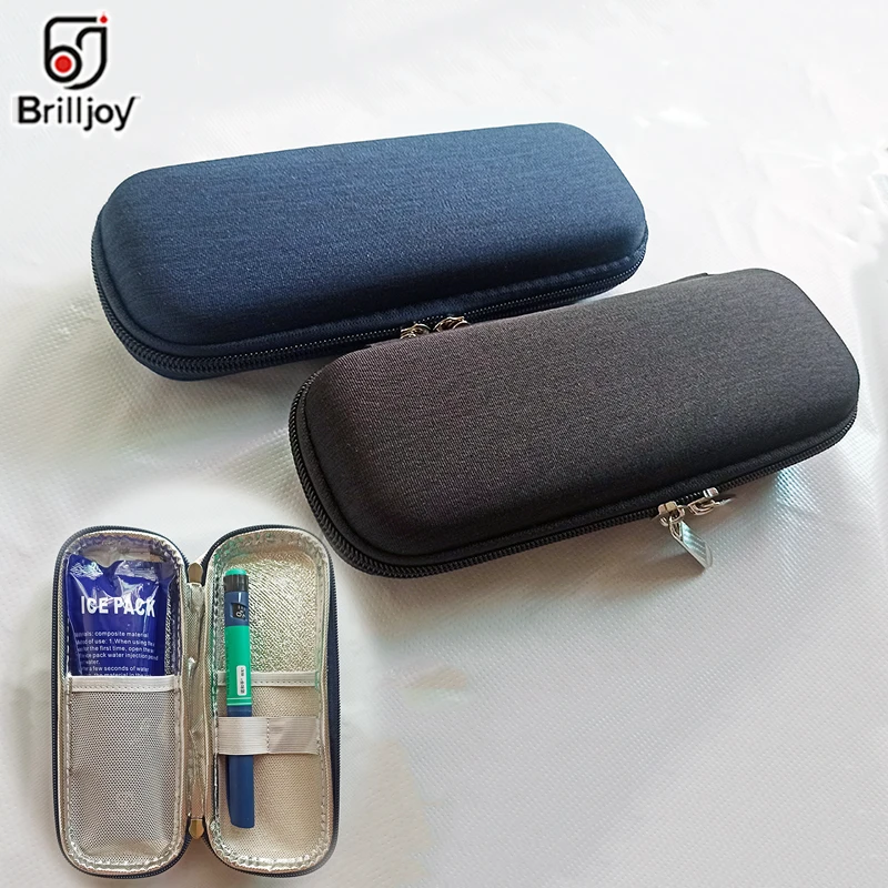 

Brilljoy New Insulin Pen Cooler Case Bag Insulated Diabetic Insulin Drug Travel Cooler Box Aluminum Foil ice Bags Bolsa Termica