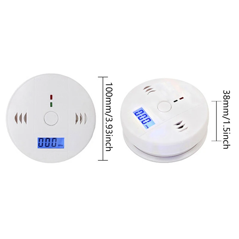 LCD CO Sensor Work Alone Built In 85dB Siren Sound Independent Carbon Monoxide Poisoning Warning Alarm Detector