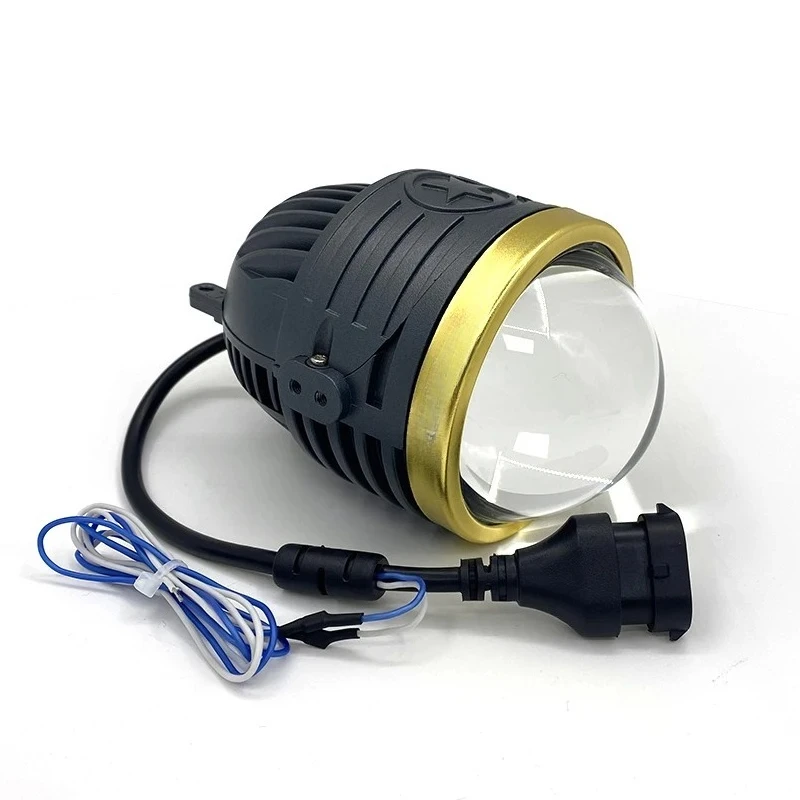 

3 Inch 130W Dual Beam Dual Cup Tri-Color Fog Light 12-36V G70B Projetor Bi LED Lamp Universal Auto Auxiliary Lighting IP67