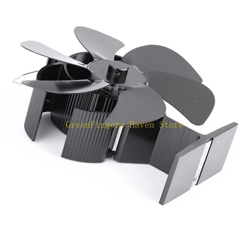 

F68D Silent Heat Powered Stove Fan 6-Blade Small for Ideal Gift for Your Home Fr