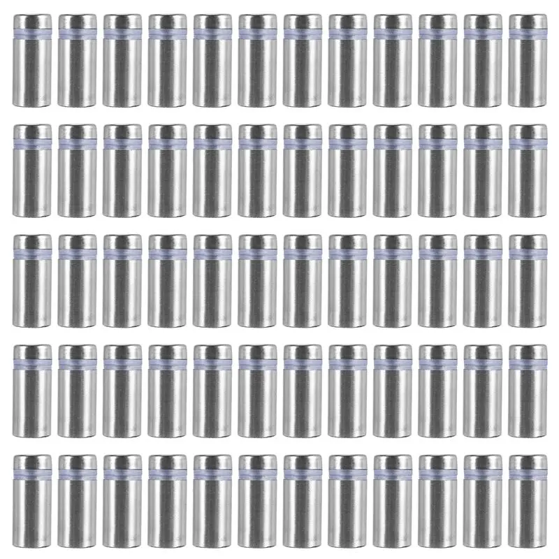ABSE-60Pcs Sign Standoff Screws Advertising Screws Stainless Steel Wall Standoff Mounts Glass Acrylic Nail For Glass Artwork