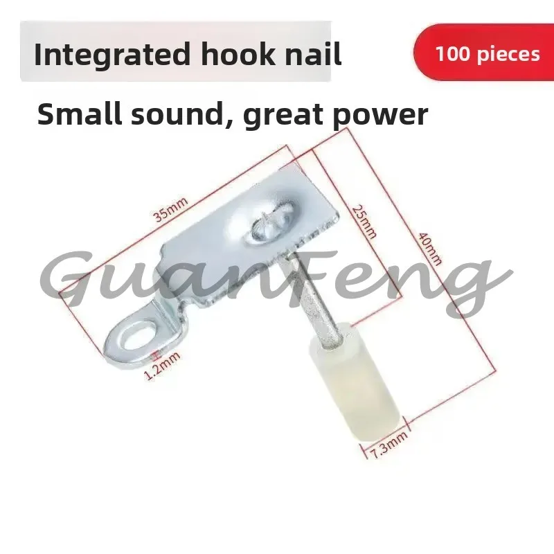 Mini Cannon Nails 7.3mm Integrated Nail Projectile 25mm Disc  Nails Pipe Card Nails for Small Nail Guns