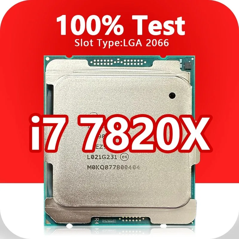Core i7-7820X Processor 8 Cores 16 Threads 3.6GHz LGA 2066 CPU 11MB Cache 140W for X299 Desktop Motherboard