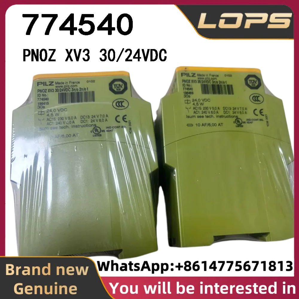 PNOZ XV3 30/24VDC Pilz 774540 safety relay, brand new original genuine, large quantity in stock, welcome to inquire