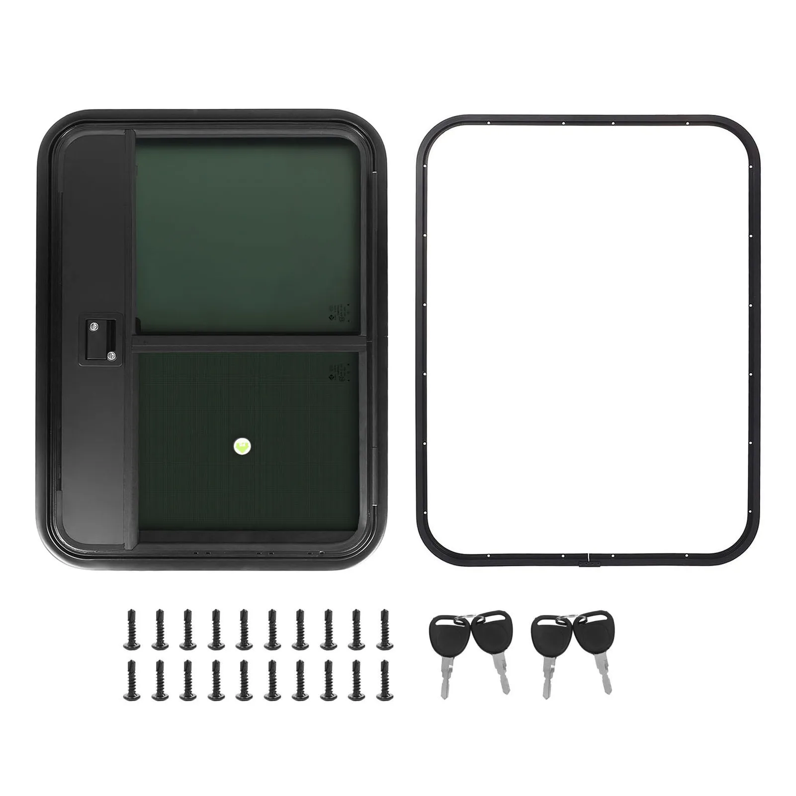 

Trailer Entrance Door Entrance Door with Slide Window UV Proof Heat Insulation Sealed Smooth for RV Trailer Camper Glass