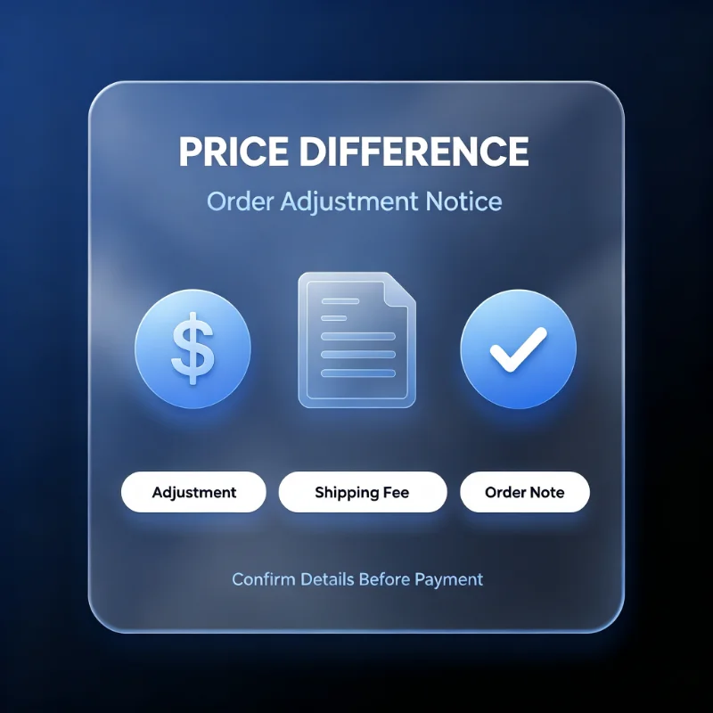 Price Difference Link, For Order Adjustment Only, No Physical Item Will Be Shipped