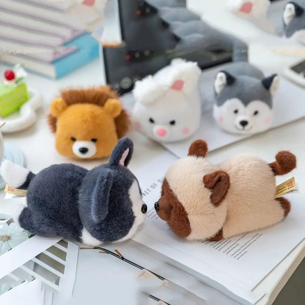 การ์ตูนตุ๊กตานอนกระต่ายน้อยตุ๊กตา Raccoon คลิป Husky Fluffy Panda Plush ของเล่นสบาย 16 ซม.กวางตุ๊กตา Plush Home Decor