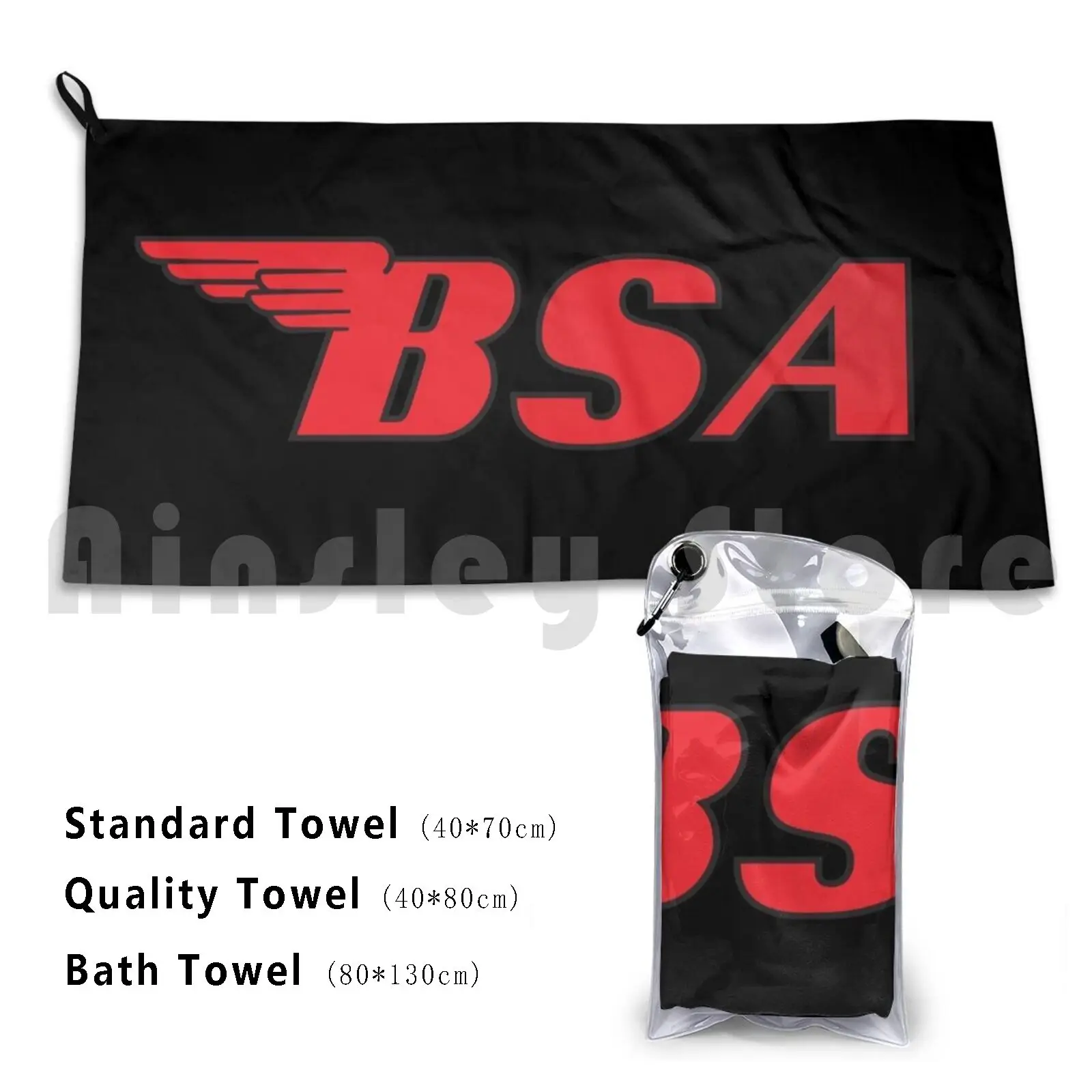 

Bsa Motorcycles Logo 2 Custom Towel Bath Towel Motorcycle Norton Retro Chopper Classic Motorbike Matchless