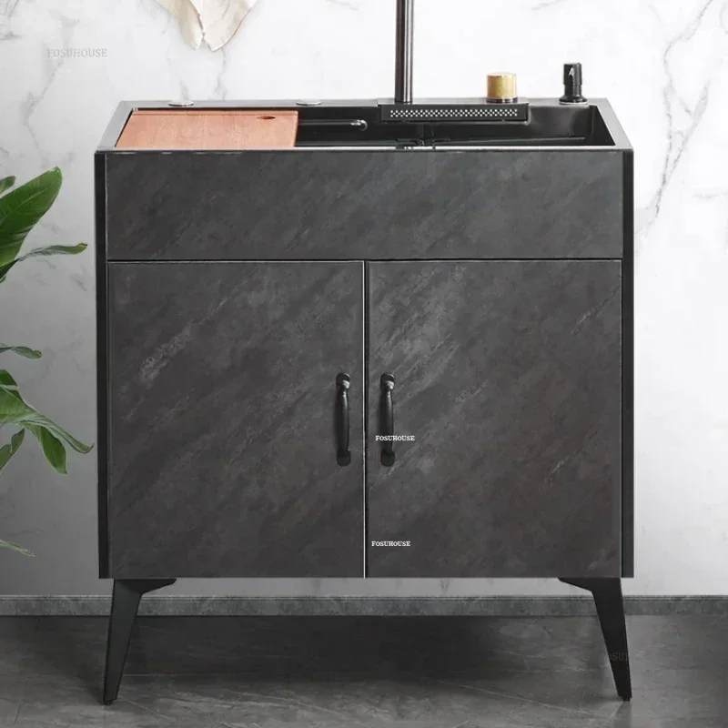 Simple Kitchen Sink for Kitchen Accessories Nano Stainless Steel Kitchen Sinks Home Washing Sinks Integrated Cabinet Wash Basin