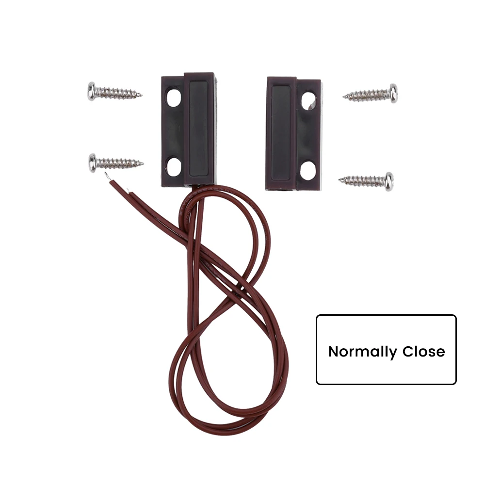 MC 38 Wired Door Window Sensor Detector Magnetic Switch Normally Closed And Normally Open NC/NO For Home Security Alarm System