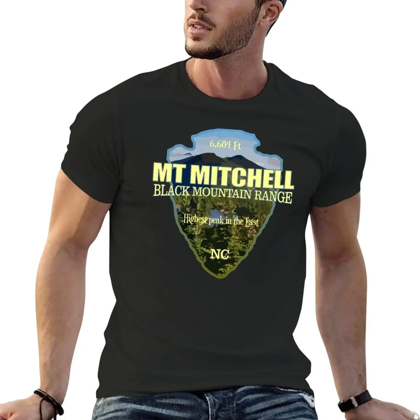 

Mount Mitchell (arrowhead) T-Shirt plus size tops oversizeds cute clothes shirts graphic graphic tees men