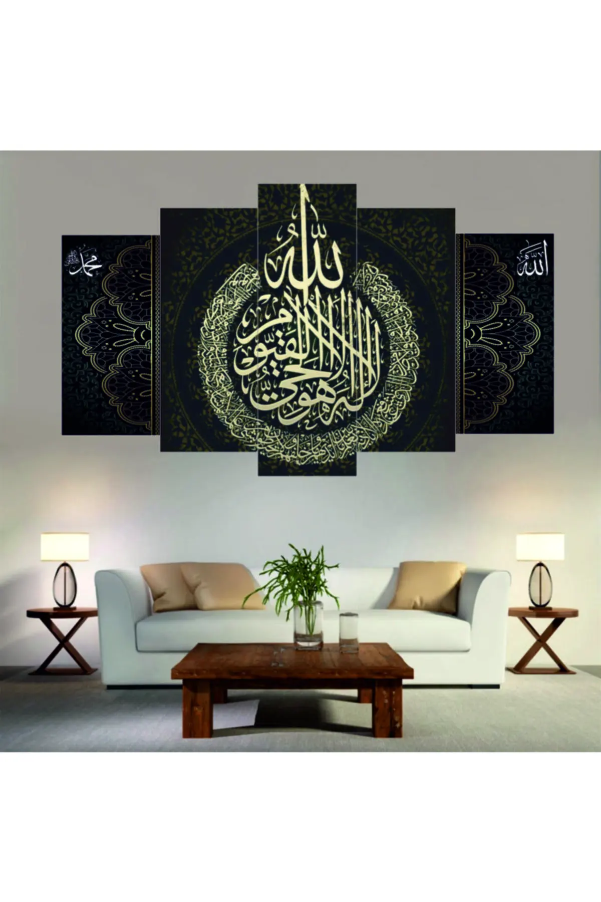 

DOLBOVI religious 5 piece gift canvas wall table