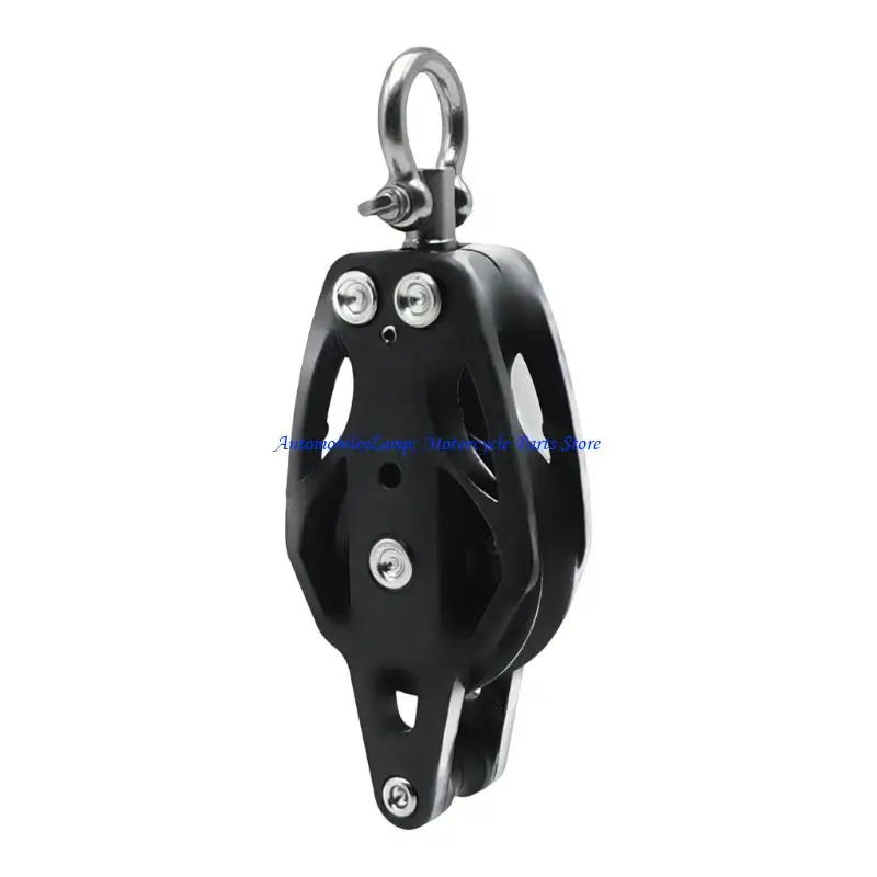 H7BD Stainless Steel Pulley Bowls Pulley Roller 35mm/50mm Pulley Silver Pulley Hangings Wire for Kayaks Canoes Factory