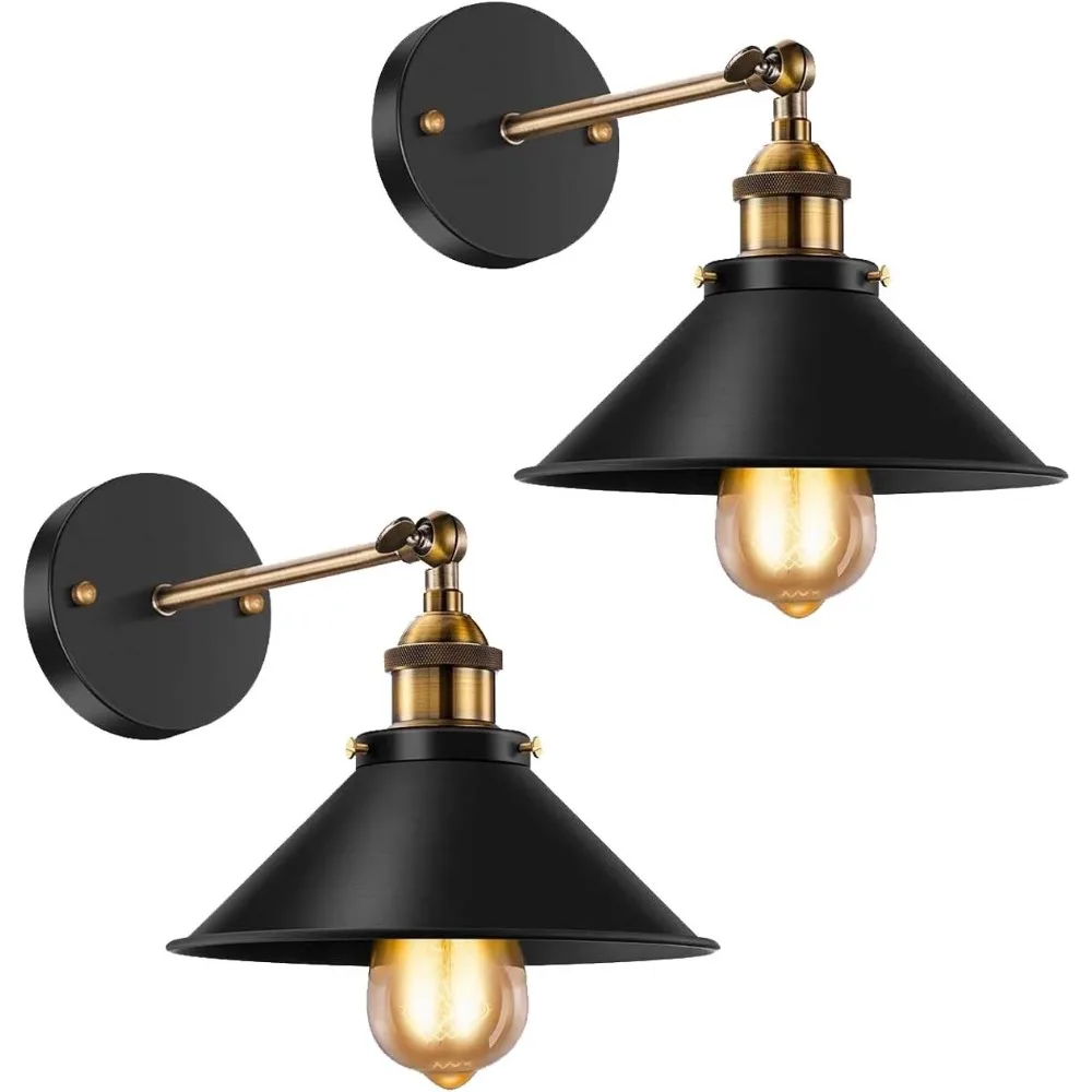 

JOYINLED Vintage Industrial Wall Sconce Lights and Lamp Retro Wall Lighting E27 Indoor Bedroom Bathroom Balcony Bar Aisle Lamp
