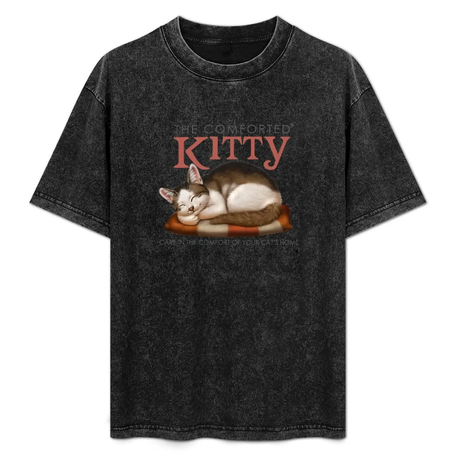 

The Comforted Kitty Logo T-Shirt Graphic Print Short Sleeve T-Shirt