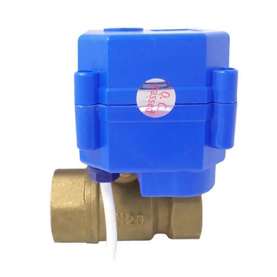 1/2 بوصة صمام كروي كهربائي صغير 24VDC SS304 الفولاذ المقاوم للصدأ اتجاهين الربيع عودة المياه OEM التخصيص