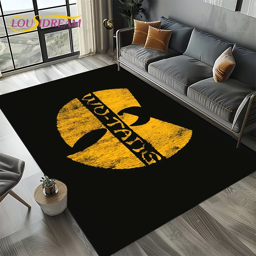 3D Wu T-TANG Clans Hip Hop Sign Rap Carpet Rug for Bedroom Living Room Home Sofa Decoration,Children Play Large Decor Floor Mat