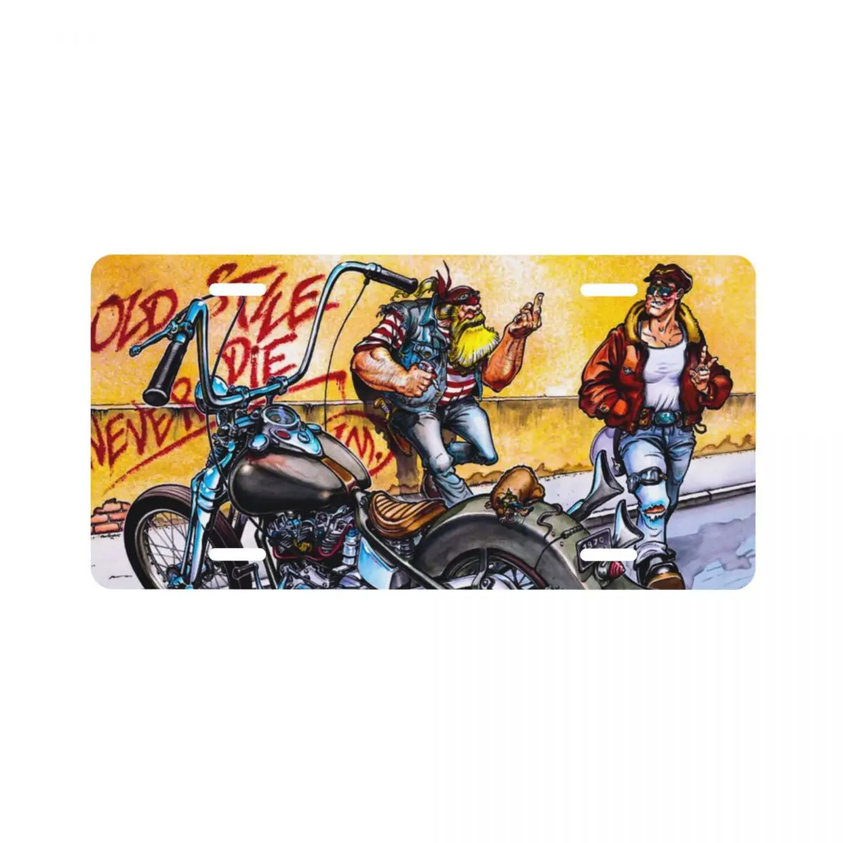 

license plate decoration 15cmX30cm Motorcycle Vintage /Cartoons/ Motorcycle Art /Women Motorcycle/Bar