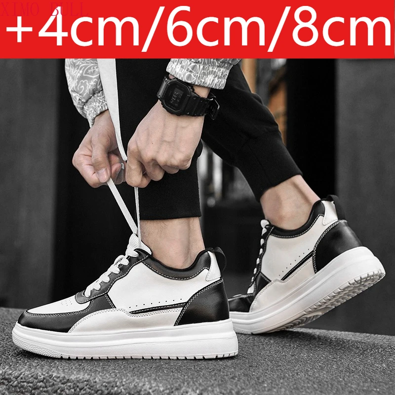 

Men Elevator Shoes Height Increase Sneakers Shoes for Man 6cm Sports Casual Shoes Invisible Inner Heightening Shoes for Men 8cm