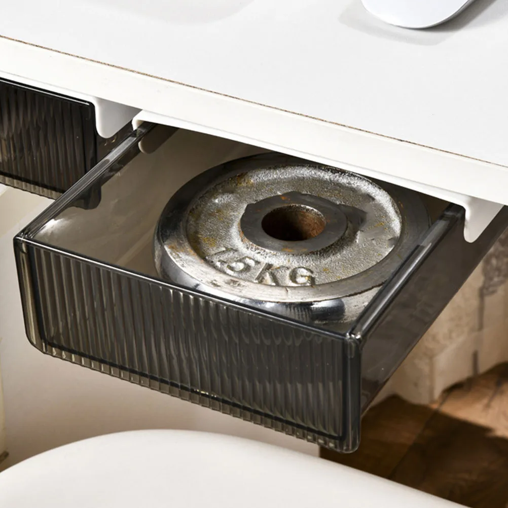 

Under Desk Drawer Storage Box ABS PET Material Hidden Organizer Pencil Container Home Office School Bedroom Storage