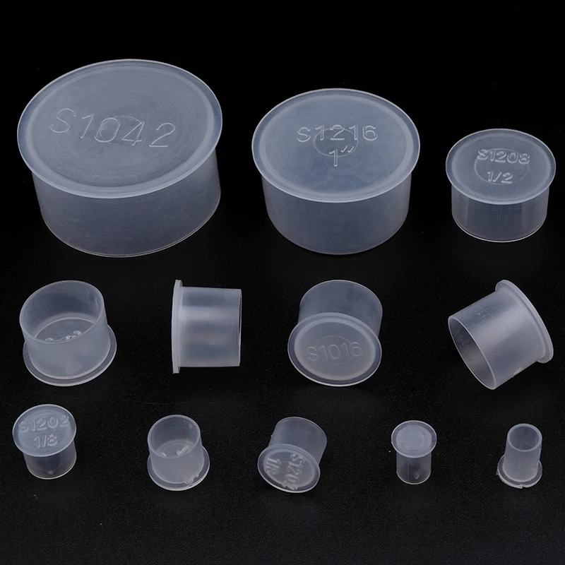 Band Edge Plastic Cover for Hole Waterpipe Holes Plugs Stainless Steel Pipe Furniture Threaded Sheath Cap Circular Caps Bolt End