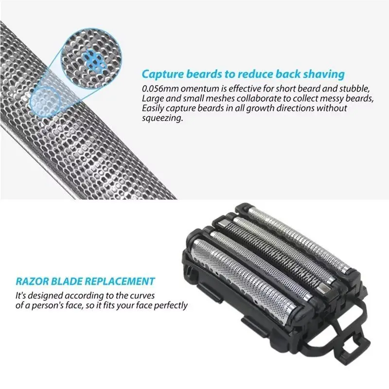 A83X-مجموعة استبدال القاطع والرقائق الداخلية لباناسونيك ES9032 ماكينة حلاقة كهربائية للرأس للرجال #4