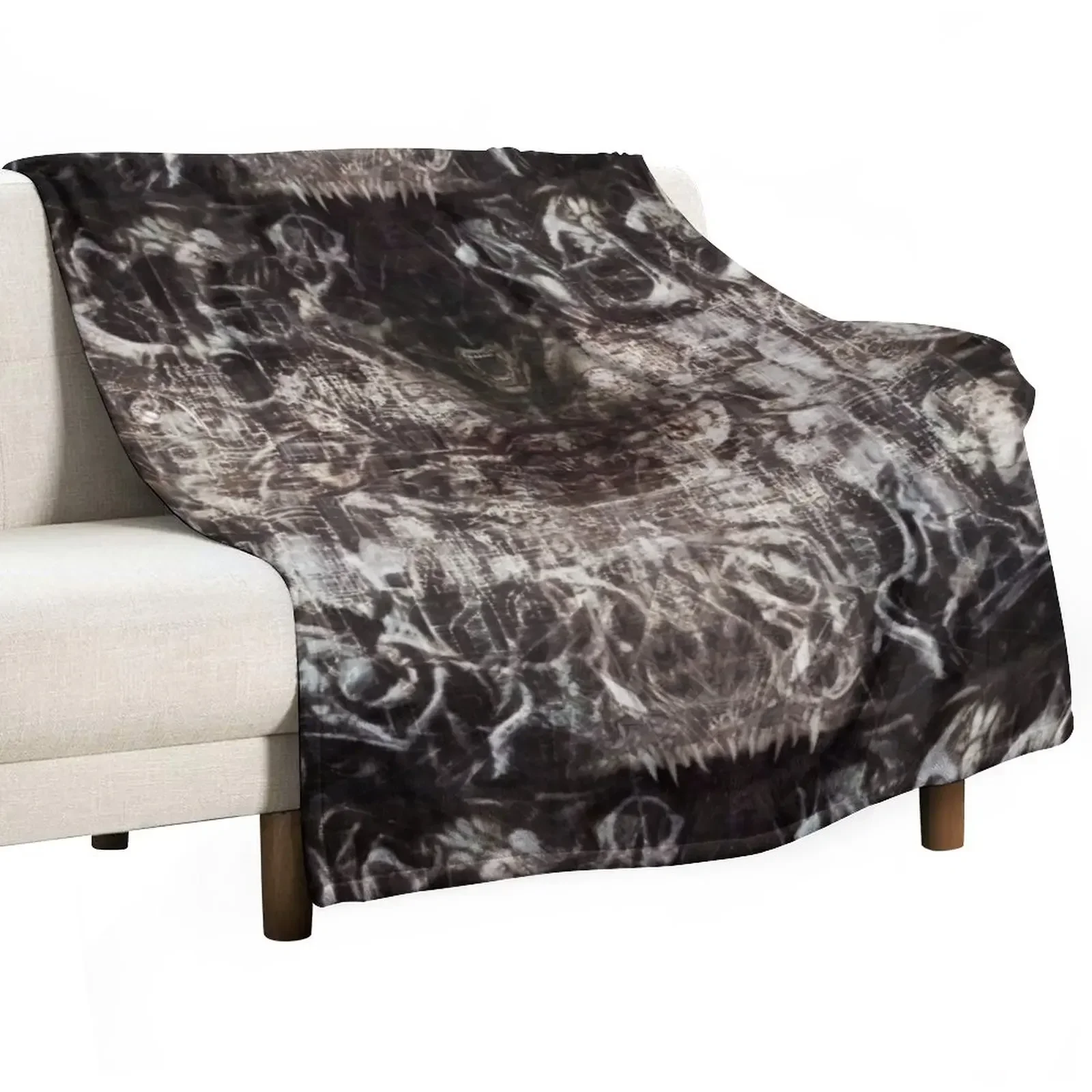 Giger Embryonic Regeneration Throw Blanket For Baby Flannel Fabric Blankets For Sofas Blankets