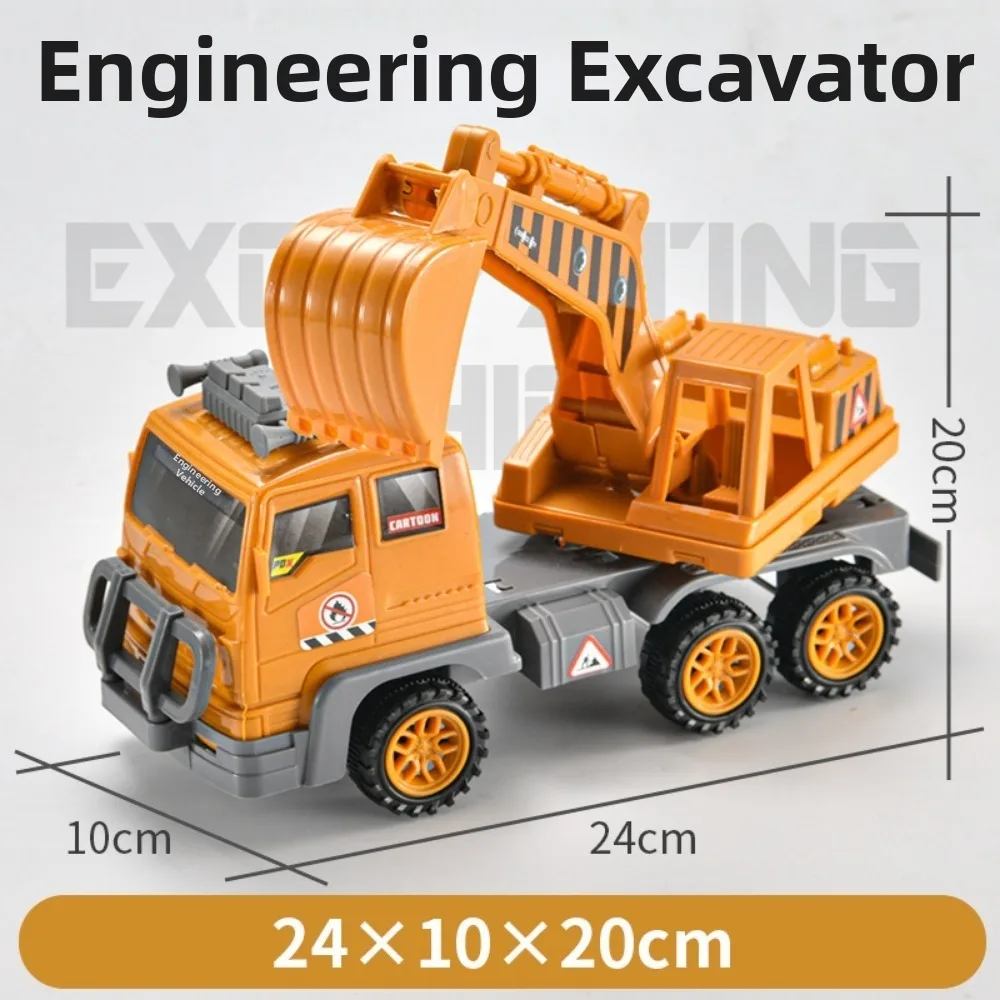 

Новая пластиковая классическая модель-симулятор автомобиля, желтая, 4 стиля, инерционная инженерная машина, самосвал, модель автомобиля, подарок для детей