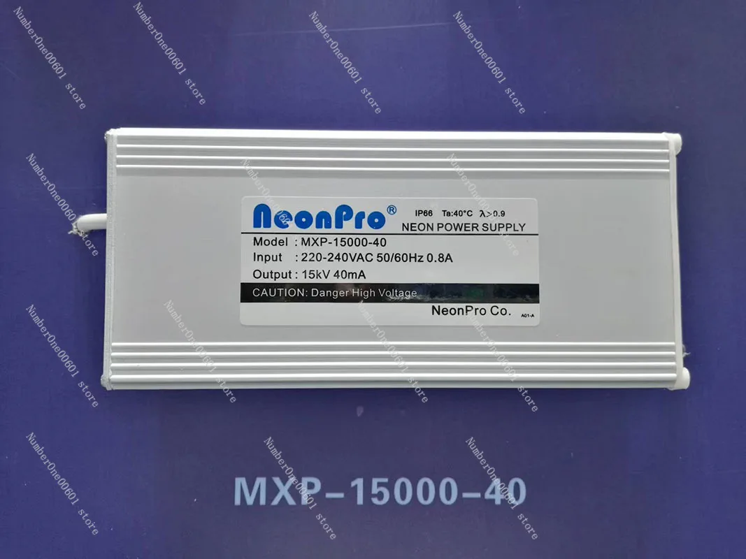 High Brightness Neon Sign Transformer Power Supply Neon Light Rectifier Ballast Output 15kVAC 40mA 192W Input 220V 50/60Hz