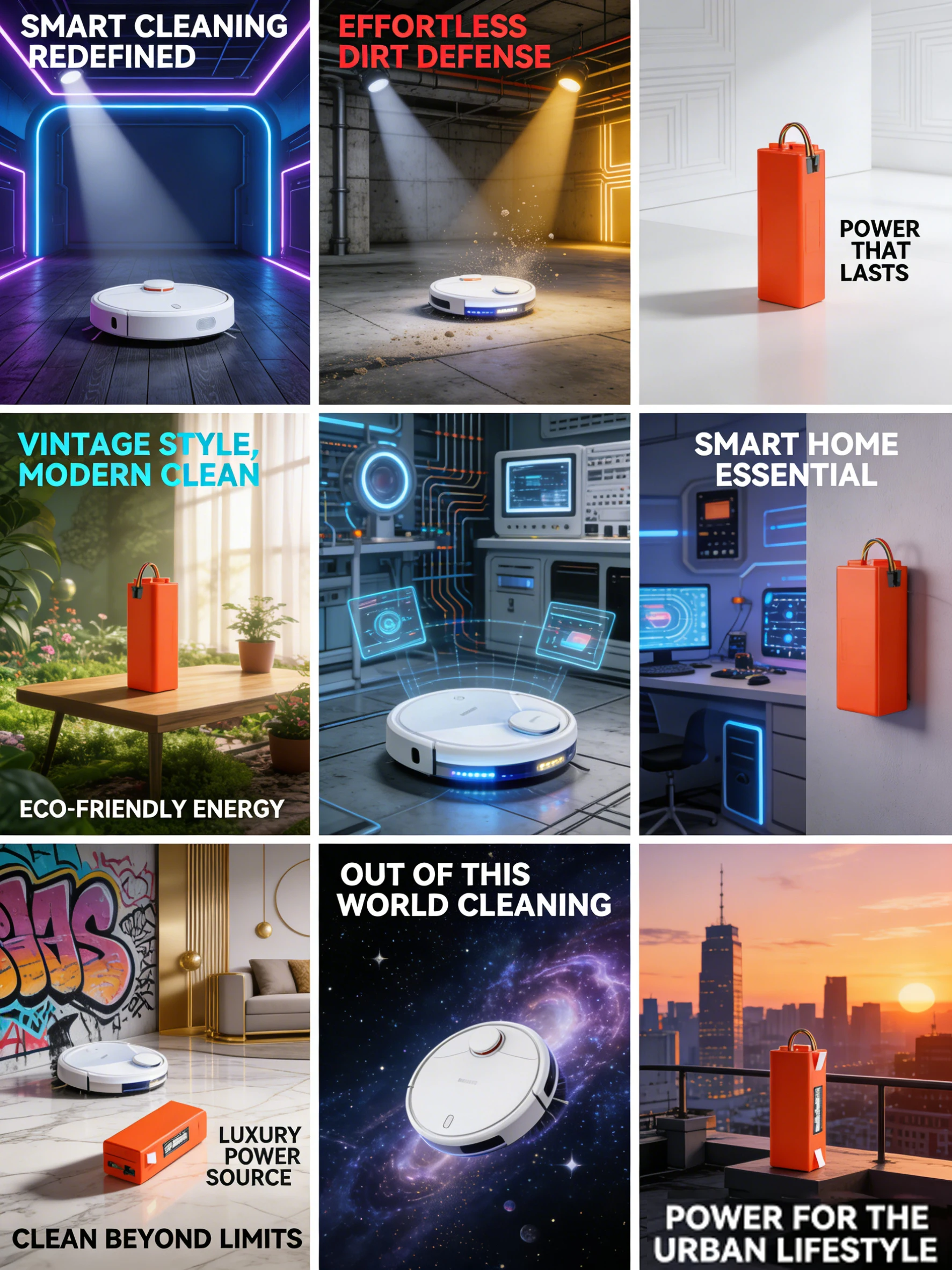 

14.4V 12800mAh Replacement Battery for Xiaomi Roborock S55 S60 S65 S50 S51 S5 MAX S6 Robot Vacuum Cleaner