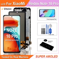 Super AMOLED LCD For Redmi Note 10 Pro LCD Touch Screen Digitizer Assembly For Redmi Note10 Pro Display M2101K6G M2101K6R LCD