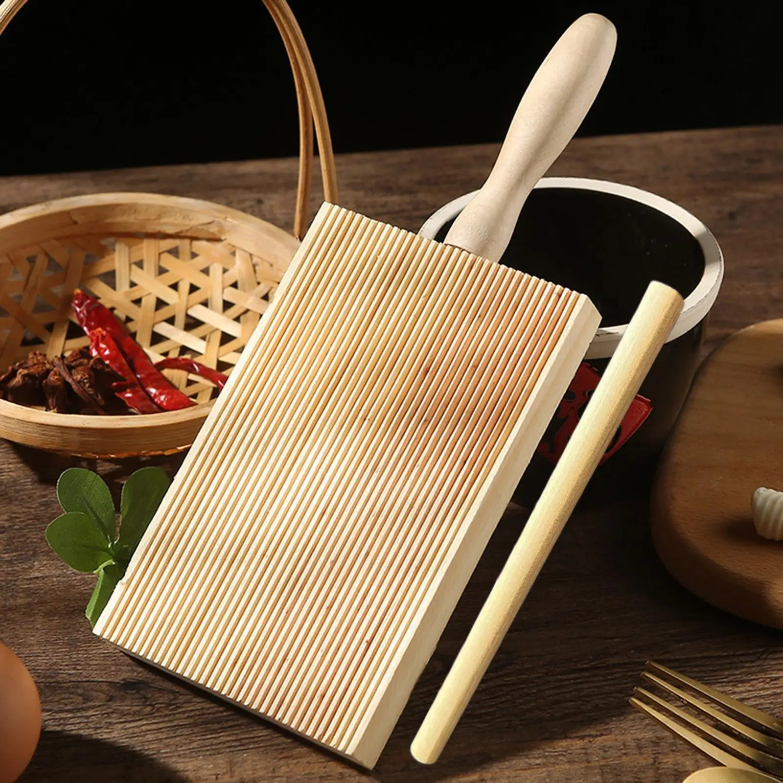 Gnocchi Maker Boards Homemade Garganelli Board Cavatelli Pasta Maker Gnocchi Maker Paddle for Kitchen Utensil Cooking Handmaking