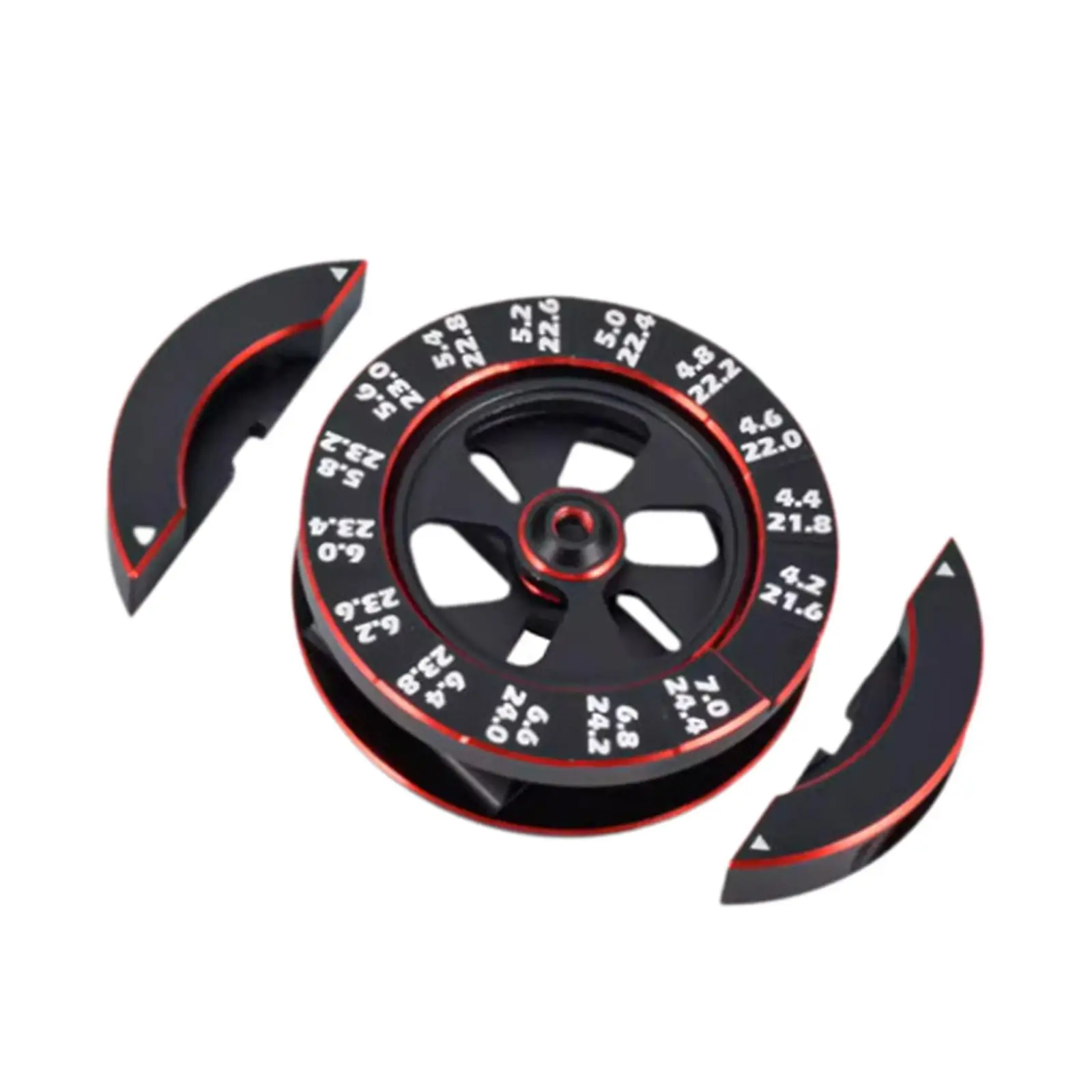 RC Car Gauge,Metal,Compact Sturdy Practical RC Measuring Tool Circular RC Car Axle Height Measuring for 1:10 Scale RC Model Car