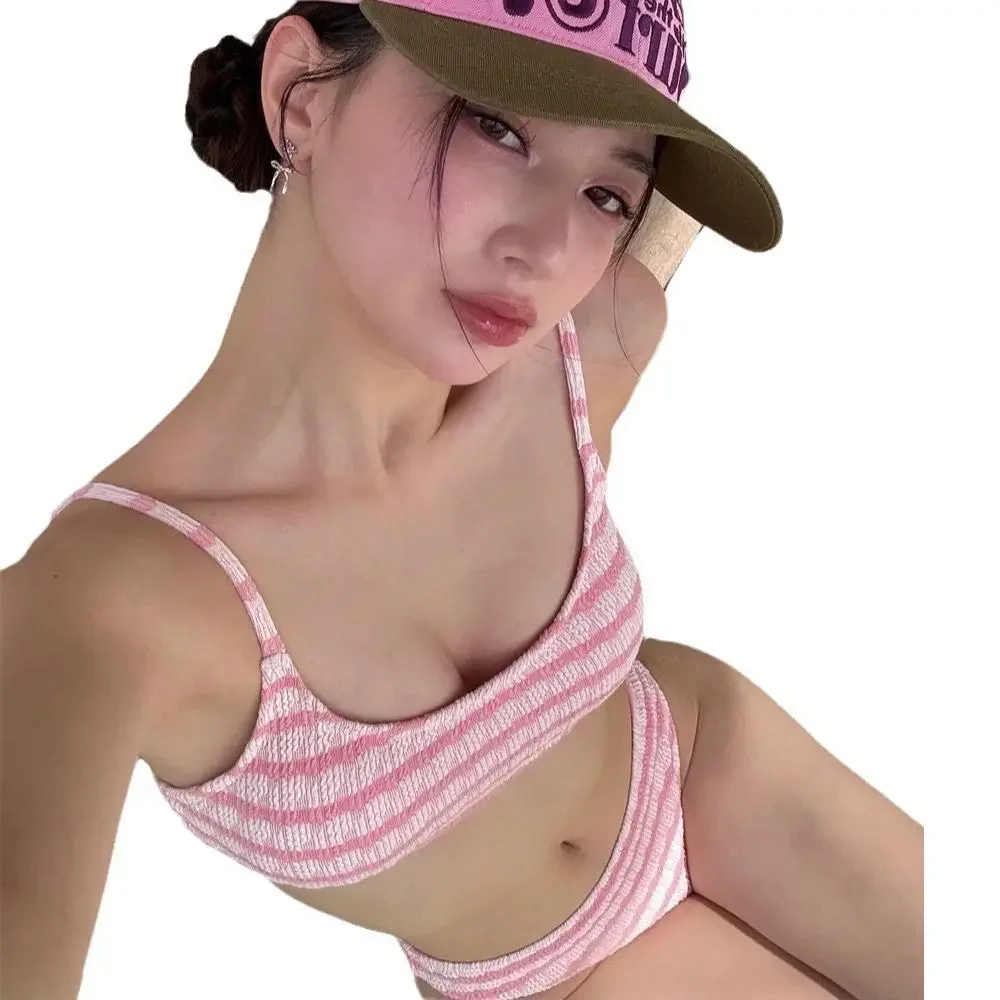 حار بيع الموسم جديد مثير فتاة نمط ملابس السباحة النسائية بيكيني شريط منفصل مايوهات عصرية وجذابة تشي