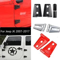 ABS Car Door Hinge Decoration Cover Stickers for Jeep Wrangler JK 2007-2017 2/4-Doors Auto External Accessories