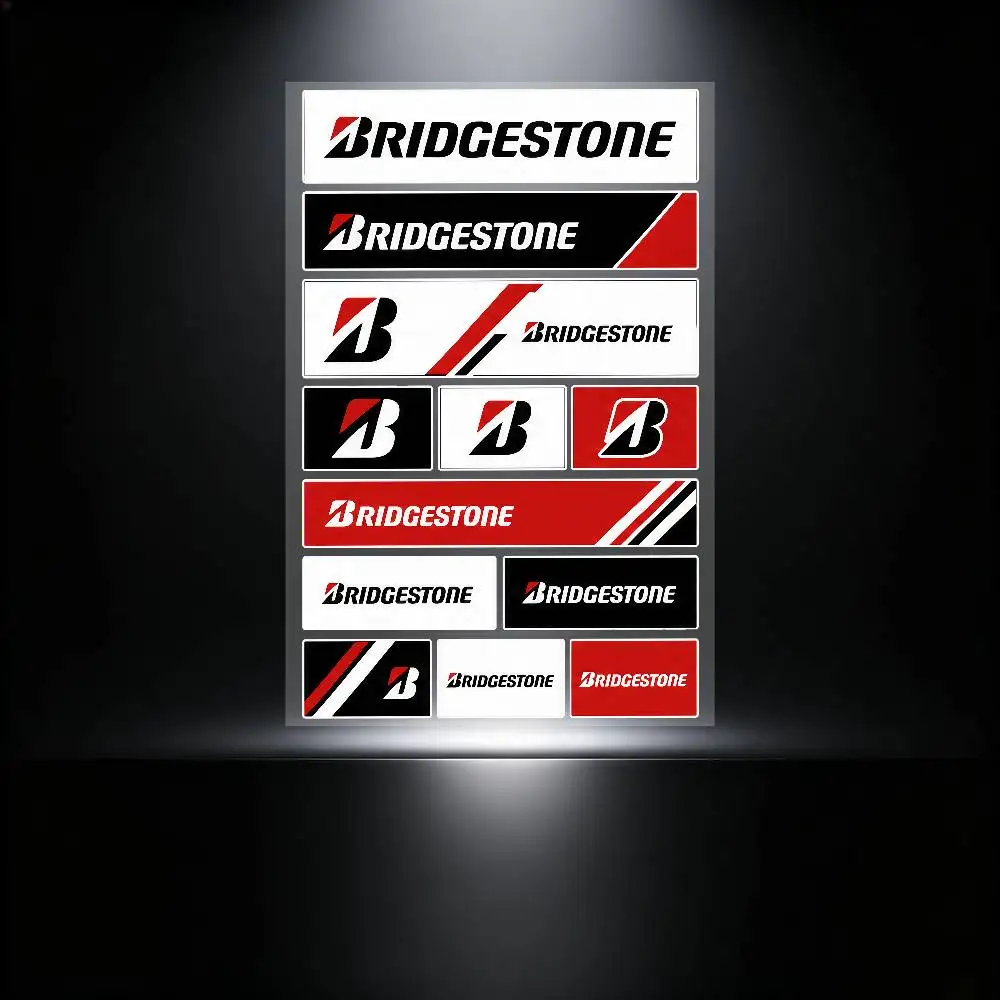 for Bridgestone All Purpose Reflective Waterproof Scratch Blocker Decal Car Bike Helmet Cup Refrigerator Decorative Stickers - view 6