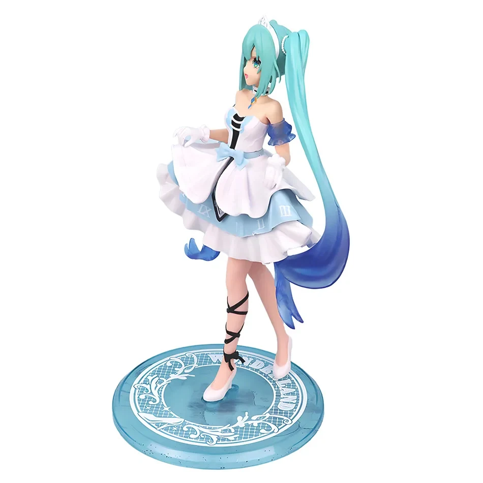 Anime Hatsune Miku 19 cm Cinderella Fairy Tale Wonderland Figur, ein Geschenk für Mädchen, ein Anime-Modell-Ornament.